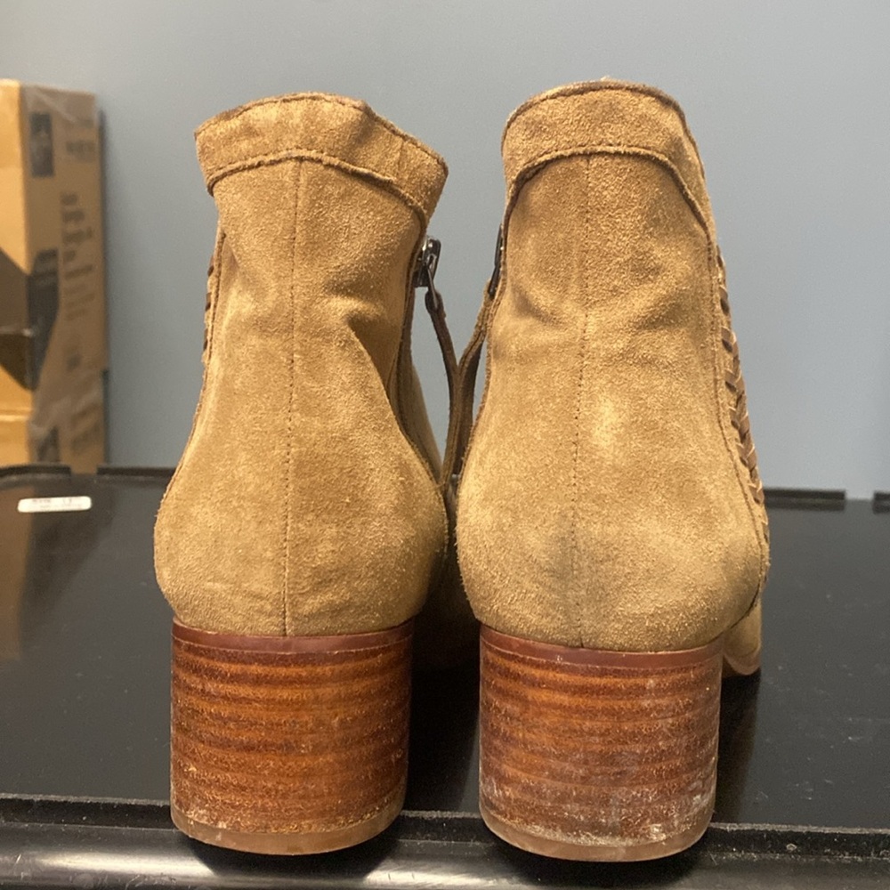 SARTO by Franco Sarto “Chenille” suede side-zip ankle bootie - Picture 4 of 4